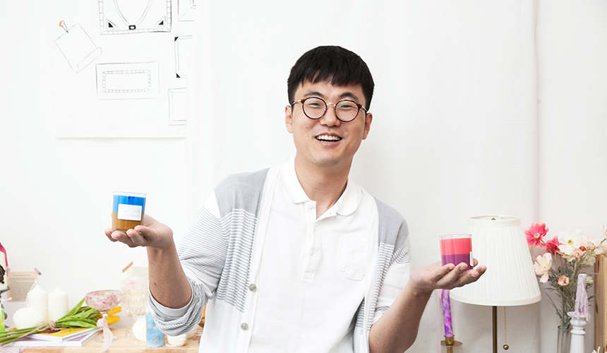 이번 한라 클래스는 캔들 공방에서 이뤄졌다. 저마다의 취향에 따라 소이 캔들, 왁스 타블렛, 디퓨저 중에서 아이템을 선택해 배우는 시간이었다.