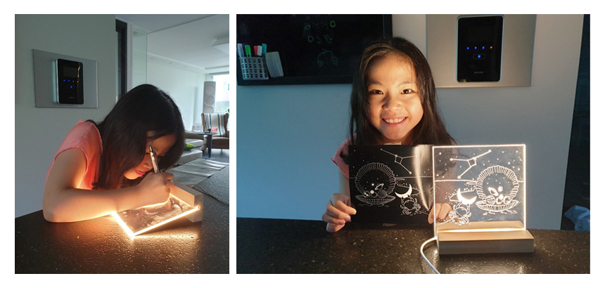 내가 머무는 공간마저 지루해졌다면 수작업의 묘미를 경험할 수 있는 아크릴 무드등 만들기를 추천! 마음을 따뜻하게 비추는 은은한 불빛이 낭만적인 밤을 선물한다.